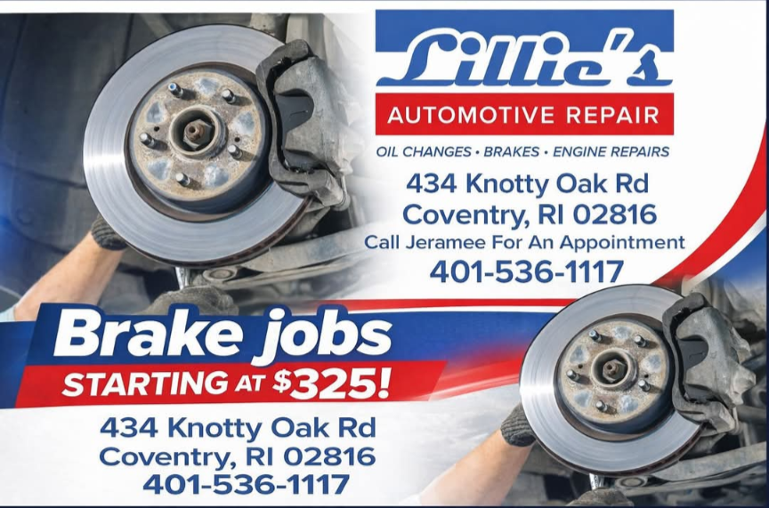 Brake jobs starting at $325